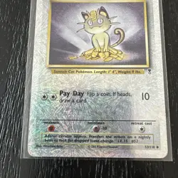Meowth 53/110 Legendary Collection 2002 Reverse Holo Pokemon Card TCG - Image 3