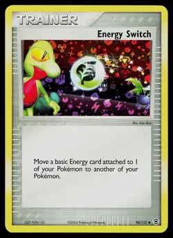 Pokemon Card - Energy Switch FireRed & LeafGreen 90/112 Reverse Holo - Image 1