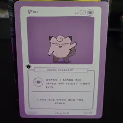 1st Edition Pokederp 2 Poi - Clefairy 35/38 Custom Derpy Card - Image 1