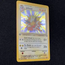 1st Edition Jolteon 4/64 Holo Rare Jungle Set 1999 Pokemon WOTC Card Vintage NM - Image 4