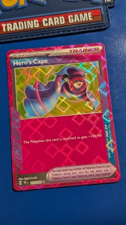 Hero's Cape 152/162 SV05: Temporal Forces ACE SPEC Holo Pokemon Trainer Card - Image 1