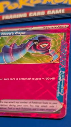 Hero's Cape 152/162 SV05: Temporal Forces ACE SPEC Holo Pokemon Trainer Card - Image 2