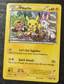 Pokemon Pikachu TCG XY95 Promo Holo Card - Image 1