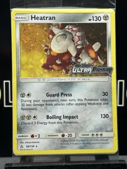 Pokemon Heatran SEALED Holo Rare Promo Stamp Ultra Prism Set 88/156 Card - Image 3