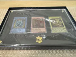 YuGiOh TCG 25th Anniversary Stainless Steel Egyptian God Cards Commemorative JP - Image 1