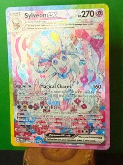 Sylveon EX Prismatic Evolutions Holo Card 156/131 SV Special Illustration Rare - Image 1