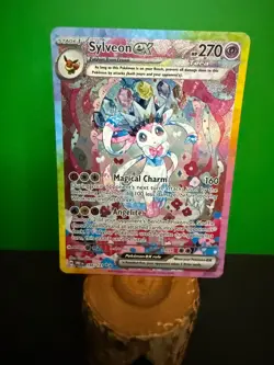 Sylveon EX Prismatic Evolutions Holo Card 156/131 SV Special Illustration Rare - Image 5