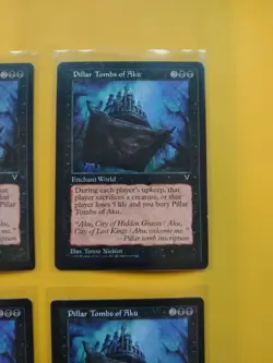 Pillar Tombs of Aku VISIONS RARE RESERVED LIST PLAYSET Old Vintage. MTG 4 Card - Image 3