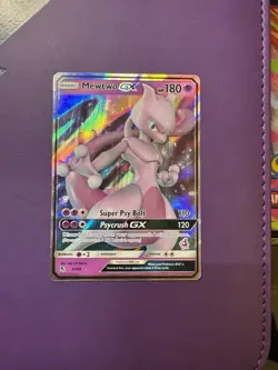 Pokemon Mewtwo GX Holo Ultra Rare TCG Card Hidden Fates 31/68 - Image 1