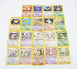 Vintage Pokemon WOTC Card Lot of 19 Vintage Cards Common/Uncommon Pikachu Etc - Image 1