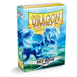 60 Dragon Shield Japanese Matte Sky Blue Card Sleeve Deck Protector Small - Image 1