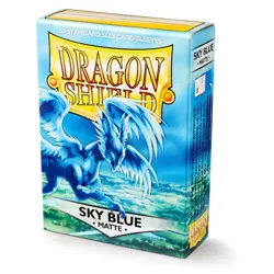 60 Dragon Shield Japanese Matte Sky Blue Card Sleeve Deck Protector Small - Image 3