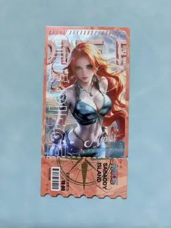 Nami Foil Ticket Card One Piece Goddess Story Waifu Spicy - Image 1