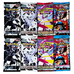 8 PACKS Pokemon Cards Black Bolt White Flare Mega Symphonia Brave Booster KOREAN - Image 1