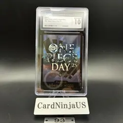 CGC GEM MINT 10 ONE PIECE DAY'25 DON!! 2025 ONE PIECE CARD JAPANESE 93 - Image 1
