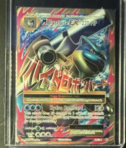 Pokemon M Blastoise EX Full Art Mega Ultra Rare Holo Card 102/108 (MINT) - Image 1