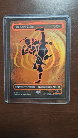 Fire Lord Zuko (Borderless) (Neon Ink Foil) Avatar: The Last Airbender Foil - Image 1