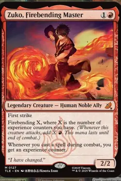 Zuko, Firebending Master Foil NM. Avatar: The Last Airbender - Image 1