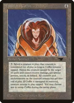 Magic MTG Antiquities Tawnos's Coffin HEAVILY PLAYED HP - Image 1