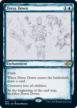 1x Dress Down - Showcase NM-Mint, English Modern Horizons 2 MTG Magic - Image 1