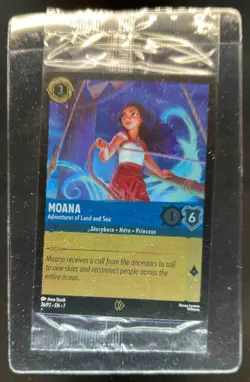2025 Disney Lorcana Archazias Island Moana Adventurer Land Sea Foil Promo #26/P2 - Image 1