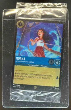 2025 Disney Lorcana Archazias Island Moana Adventurer Land Sea Foil Promo #26/P2 - Image 1