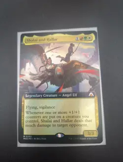 MTG FOIL Shalai and Hallar Extended Art - March of the Machine Commander #096 - Image 2