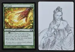 SKETCHED MtG Magic _ A Palumbo _Magic 2011 M11_ Artist Proof _ CULTIVATE _ 1/50! - Image 1