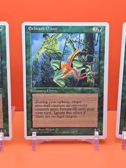 🟢🟢🟢 (4) 1995 Magic The Gathering CHRONICLES ERHNAM DJINN PLAYED 🟢🟢🟢2 - Image 4