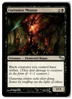 MTG Corrosive Mentor - Shadowmoor Moderately Played English - Image 1