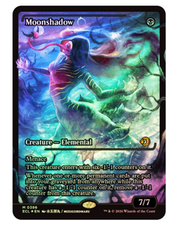 Moonshadow (0386) - Foil - Showcase Lorwyn Eclipsed MTG - Image 1