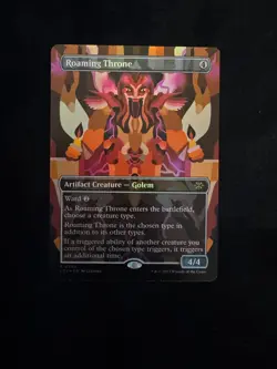 Roaming Throne (Borderless) The Lost Caverns of Ixalan Foil MAGIC THE GATHERING - Image 1