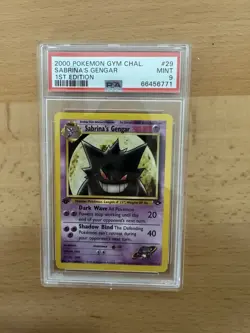Pokemon Sabrina's Gengar Gym Challenge 1st Edition Rare #29 PSA 9 Mint - Image 1