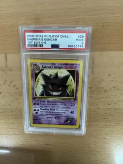 Pokemon Sabrina's Gengar Gym Challenge 1st Edition Rare #29 PSA 9 Mint - Image 2