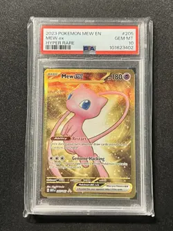 2023 Pokemon Mew ex #205 Hyper Rare - GEM MINT PSA 10 - Image 1