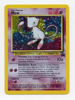 Pokemon TCG Mew Promo #8 Black Star Holo NM - Image 1