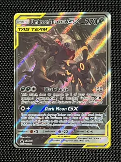 Umbreon & Darkrai GX SM241 - Pokemon Sun & Moon Promo - LP/NM - Image 1