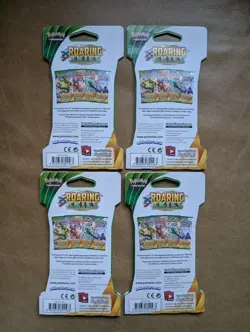 Pokemon XY Roaring Skies Sleeved Booster Pack Art Set - Sealed Lot of 4 Packs - Image 2