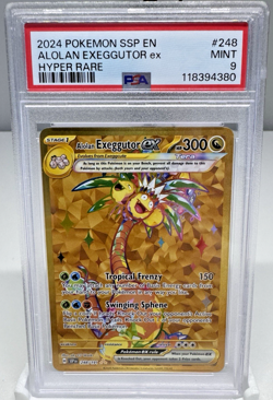 Alolan Exeggutor EX 248/191 PSA 9 - Surging Sparks Hyper Rare Pokemon 2024 - Image 1
