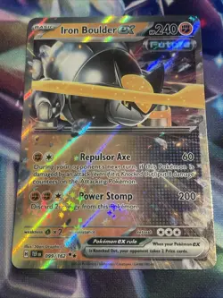 Pokemon TCG Iron Boulder ex 099/162 Double Rare Temporal Forces NM/M - Image 1