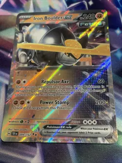 Pokemon TCG Iron Boulder ex 099/162 Double Rare Temporal Forces NM/M - Image 2