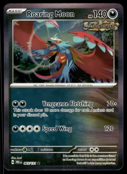 ROARING MOON - 065/131 Rare Prismatic Evolutions Pokemon Holo NM - Image 1