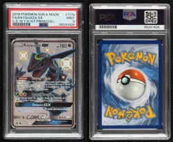 Rayquaza GX Pokemon Sun & Moon Celestial Storm PSA 9 MINT - Image 3