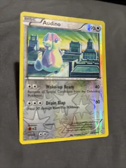 Pokemon TCG Audino Dragons Exalted 108/124 Reverse Holo Uncommon - Image 2