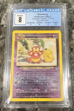 Pokemon Slowking Southern Islands Holo Promo 14 English Blue Label CGC 8 RARE! - Image 1
