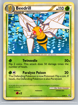 Beedrill Unleashed 12/95 LP Pokemon TCG - Image 1