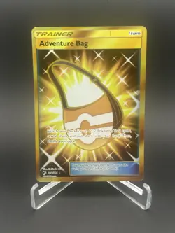 Pokemon TCG Adventure Bag (Secret) 228/214 Sm-Lost Thunder Holo Gold Trainer - Image 1