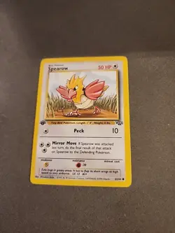 Pokemon TCG Spearow Jungle 62/64 Regular 1st Edition Common - Image 1