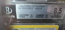 Pokemon Dragonite Fossil 1st Edition Holo BGS not PSA 8.5 - Image 3