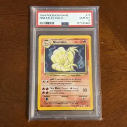 1999 Pokemon PSA 10 GEM MT Ninetales 012/102 Base Set Holo - Image 2